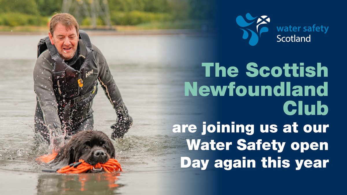 The Scottish Newfoundland Club are joining us at our Water Safety open Day again this year. If you want to watch water rescue dogs in action, come join us at Loch Lomond Shores on the 25th of July.

#DrowningPrevention
#WaterSafety