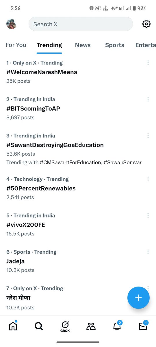 Sukhram_dausa's tweet image. न्यायालय ने स्वागत के लिए रोका तो देश की जनता ने ट्विटर पर देश में नंबर 1 पर ट्रेंड करवा के स्वागत के दिया।।
पिछले 2 घंटे से #1no पर #trend के रहा है और साथ में दूसरा #hastage जो 7 वे no पर #Trending में है।
@NareshMeena__
@Sukhram_dausa
#WelcomeNareshMeena