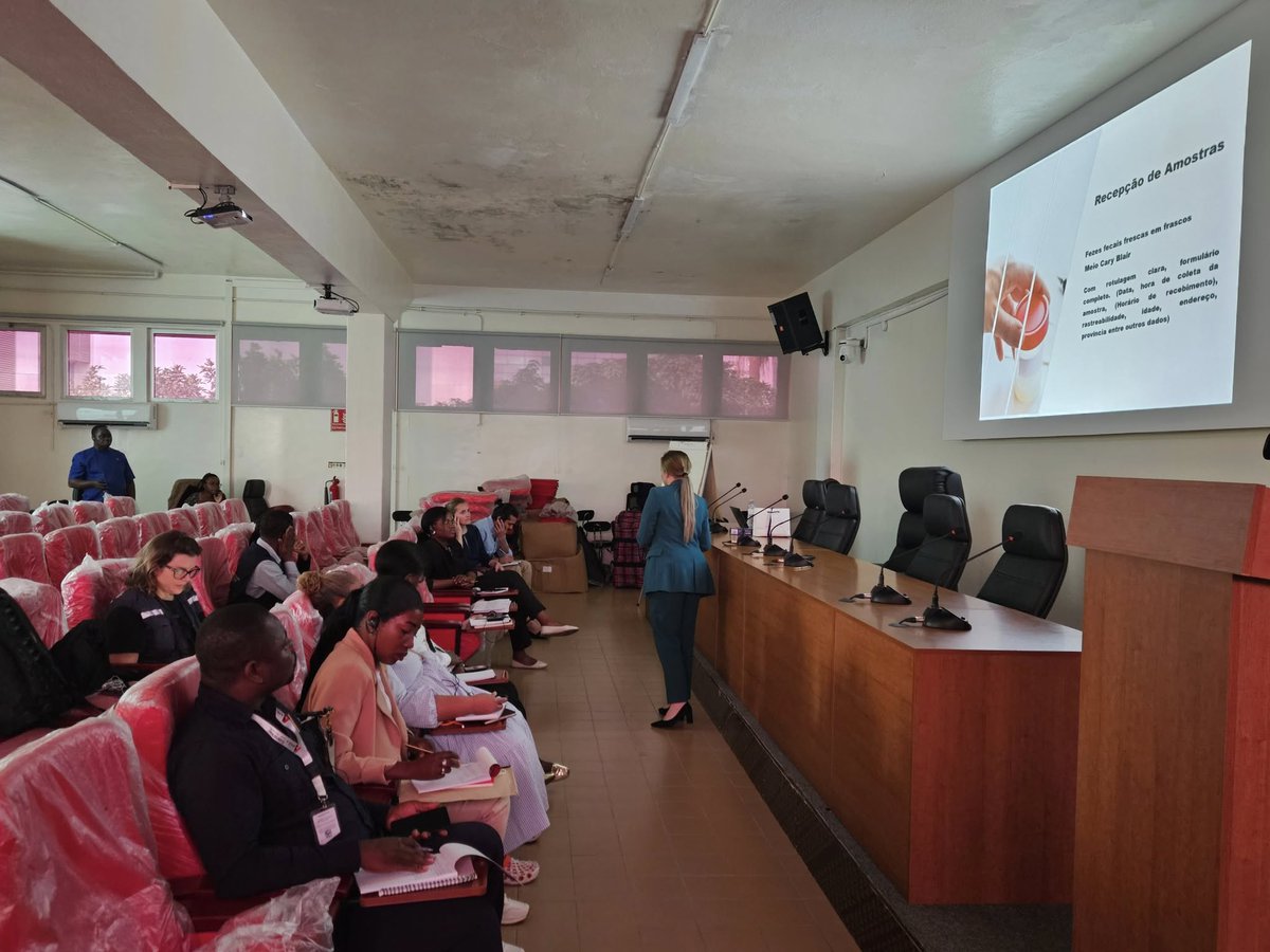 AngolaOms's tweet image. With support from INIS, WHOAngola, and the German Embassy, SEEG is training professionals in lab diagnostics and epidemiological surveillance in Angola.
WHO reaffirms its commitment to building local capacity for outbreak response.
#SEEG #WHO #PublicHealth #Angola