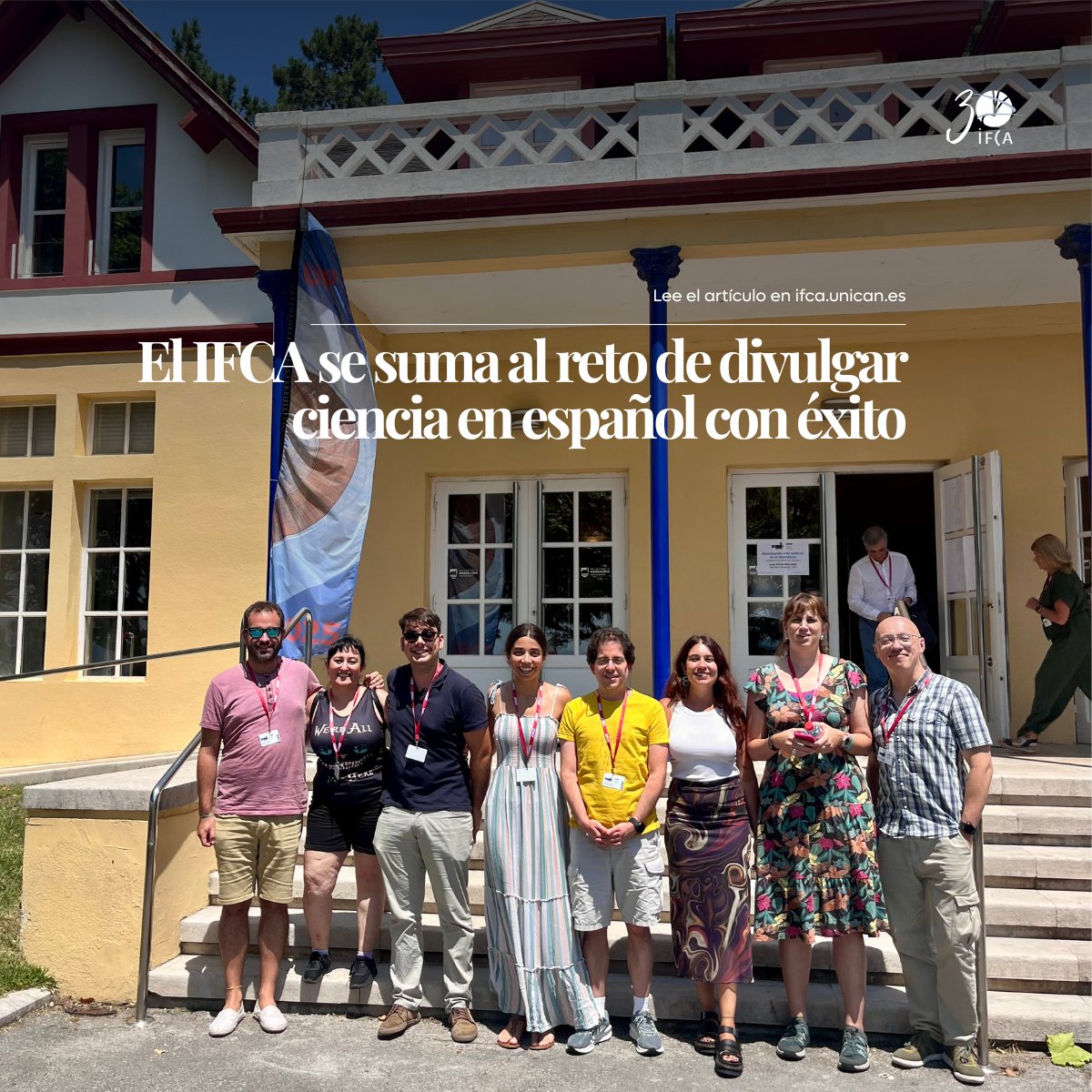IFCA_CSIC_UC's tweet image. 🔴El IFCA (@CSIC-@unican) se suma al reto de divulgar ciencia en español con éxito
ℹ️Personal del instituto participa en el curso de @Conversation_E y la @UIMP para mejorar la comunicación científica desde el rigor y la creatividad
📲bit.ly/4nMOEOR