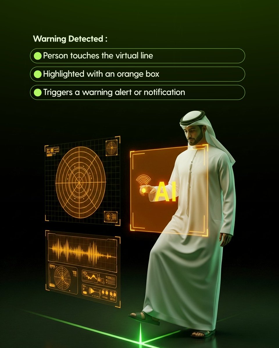 MoroHub's tweet image. Stay ahead of potential breaches with Moro Hub’s AI-powered Line Crossing detection, providing instant alerts &amp;amp; clear visuals for effective security.

For more: reach@morohub.com

#MoroHub #SmartSecurity #AIAnalytics #LineCrossingDetection #DigitalTransformation #HubOfTheFuture