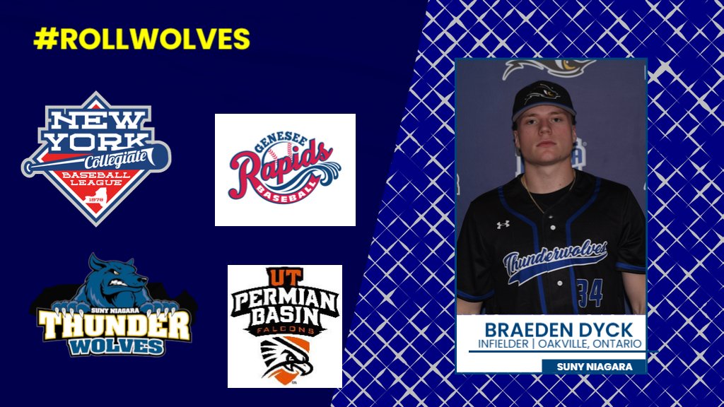 SUNY Niagara Thunderwolves (@ncthunderwolves) on Twitter photo Congrats to recent ⚾️ graduate <a href="/BraedenDyck_/">Braeden</a> on playing in the <a href="/nycbl/">NYCBL Baseball</a> All-Star Game at 4 p.m. in Syracuse! Dyck is representing <a href="/GeneseeRapids/">Genesee Rapids</a> and is part of the West All-Stars. Dyck will continue his career with <a href="/utpb_baseball/">UTPB Baseball</a>. #RollWolves Congrats to recent ⚾️ graduate <a href="/BraedenDyck_/">Braeden</a> on playing in the <a href="/nycbl/">NYCBL Baseball</a> All-Star Game at 4 p.m. in Syracuse! Dyck is representing <a href="/GeneseeRapids/">Genesee Rapids</a> and is part of the West All-Stars. Dyck will continue his career with <a href="/utpb_baseball/">UTPB Baseball</a>. #RollWolves