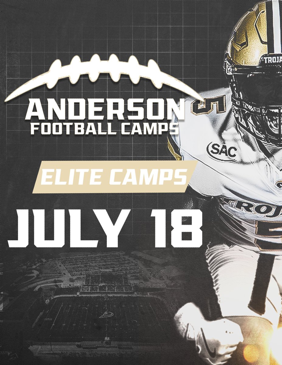 AUTrojansFB's tweet image. 2 days away!
Link: andersonfootballcamps.totalcamps.com/shop/EVENT