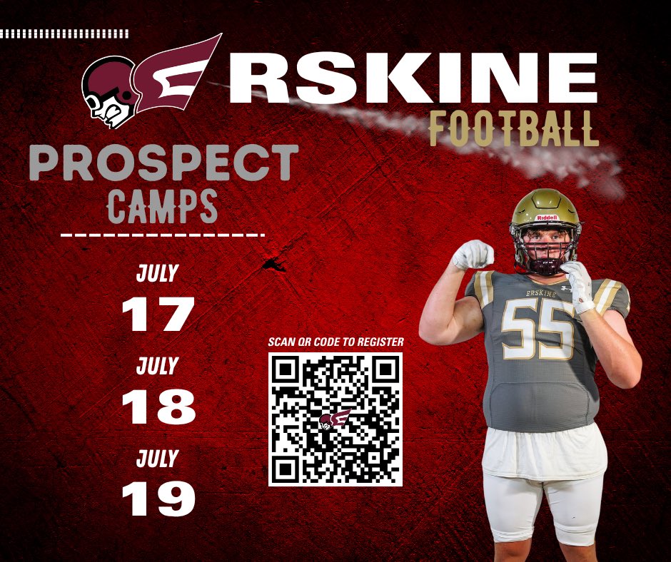 FleetFB's tweet image. GET SIGNED UP NOW!! It’s CAMP WEEK ! Great opportunity to get evaluated by our staff! Come COMPETE for an OFFER ! ✈️
erskinefootballcamps.com
