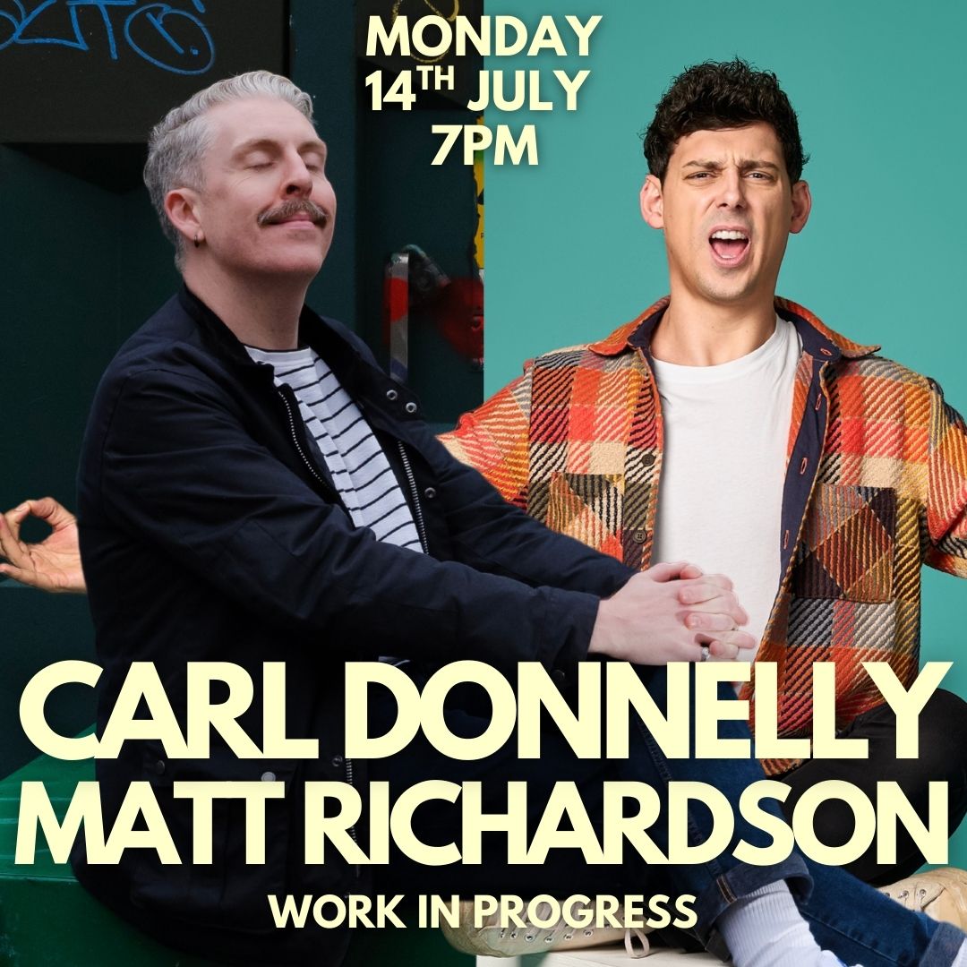 Camden Comedy Club (@camdencomedy) on Twitter photo 🚨7pm TONIGHT🚨
Join Matt Richardson (Dancing on Ice, The Stand Up Sketch Show) and Carl Donnelly (Mock The Week, Russell Howard’s Stand Up Central) as they preview their new tour shows
⏰Doors 6:45pm
<a href="/MattRichardson3/">Matt Richardson</a>
<a href="/CarlDonnelly/">Carl Donnelly</a>
Tickets here: link.dice.fm/j9170f09e460 🚨7pm TONIGHT🚨
Join Matt Richardson (Dancing on Ice, The Stand Up Sketch Show) and Carl Donnelly (Mock The Week, Russell Howard’s Stand Up Central) as they preview their new tour shows
⏰Doors 6:45pm
<a href="/MattRichardson3/">Matt Richardson</a>
<a href="/CarlDonnelly/">Carl Donnelly</a>
Tickets here: link.dice.fm/j9170f09e460