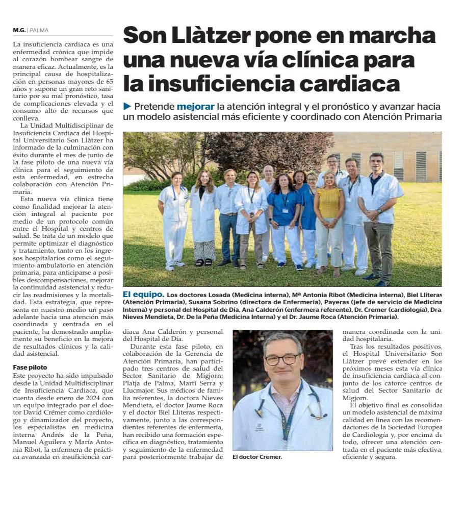 José M.ª Gámez, MD, PhD (@jmgamez3) on Twitter photo Unidad de IC. Resultado del trabajo multidisciplinar bien organizado y centrado en el paciente 🏥 🩺 🫀
<a href="/Andres_delaPena/">Doctor Ñ</a> <a href="/CremerCardio/">CremerCardio</a> <a href="/SonLlatzer/">Hospital Universitari Son Llàtzer</a> <a href="/ibsalut/">Servei de Salut de les Illes Balears (IB-SALUT)</a> Unidad de IC. Resultado del trabajo multidisciplinar bien organizado y centrado en el paciente 🏥 🩺 🫀
<a href="/Andres_delaPena/">Doctor Ñ</a> <a href="/CremerCardio/">CremerCardio</a> <a href="/SonLlatzer/">Hospital Universitari Son Llàtzer</a> <a href="/ibsalut/">Servei de Salut de les Illes Balears (IB-SALUT)</a>