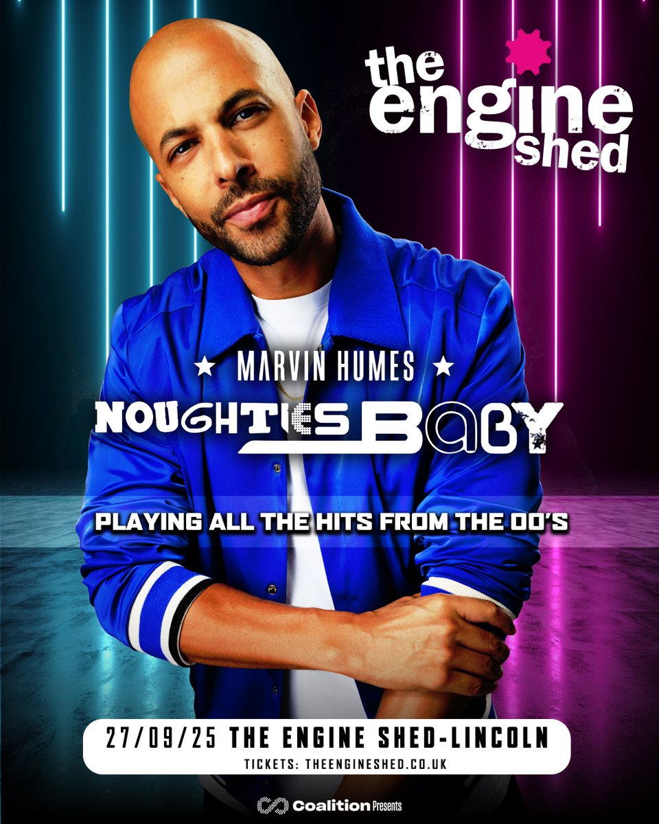 MARVIN HUMES: NOUGHTIES BABY
27 September 2025
Ready for a 2000s rewind? Get your tickets here  engineshed.co.uk/.../22632-marv…...