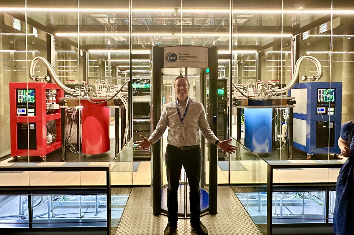 FutureJurvetson's tweet image. Church of the Modern Mind ⛪️
Two quantum computers humming and an “AI Factory” under construction… inside a stone church… with Gregorian chants playing softly overhead.
Visiting the Barcelona Supercomputing Center today.