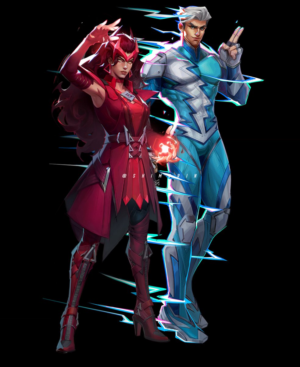 shim0rin's tweet image. Twins❤️💙
#MarvelRivalsfanart #MarvelRivals