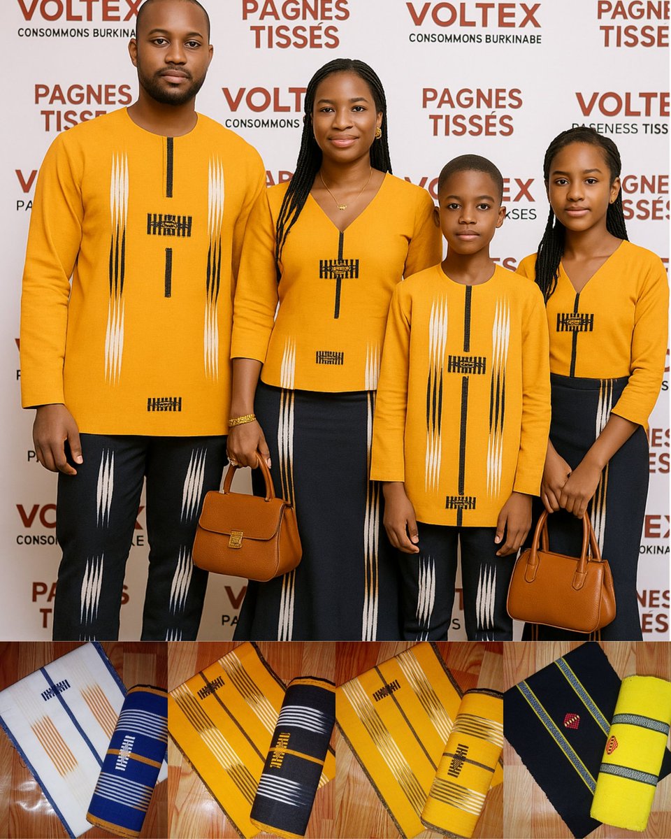 L’élégance en famille, la fierté d’une nation 🇧🇫. Quand tradition rime avec style, chaque couture raconte notre identité. En #Fasodanfani , la famille rayonne, l’Afrique brille !
📞#WhatsApp : 00226 78 23 34 85 VOLTEX. Consommons Burkinabè, portons nos valeurs.
#BurkinaFaso #art