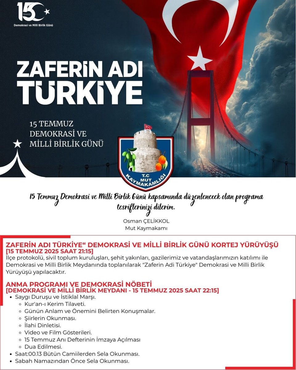 Mut Kaymakamlığı (@kaymakamlikmut) on Twitter photo 