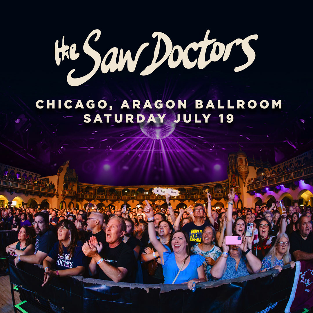Ollie Jennings (@jenningsollie) on Twitter photo This Saturday The Saw Doctors play the historic Aragon Ballroom in Chicago as part of their coast to coast US tour. <a href="/johncreedon/">john creedon</a> <a href="/RTERadio1/">RTÉ Radio 1</a> <a href="/sawdoctors/">The Saw Doctors</a> This Saturday The Saw Doctors play the historic Aragon Ballroom in Chicago as part of their coast to coast US tour. <a href="/johncreedon/">john creedon</a> <a href="/RTERadio1/">RTÉ Radio 1</a> <a href="/sawdoctors/">The Saw Doctors</a>