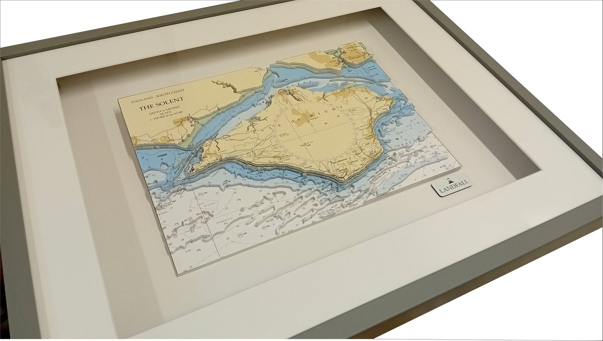 Handcrafted 3D nautical charts, made to commission &amp; framed to perfection. From £225.

Perfect for sailors, coastal dreamers &amp; anyone who thinks “charting a course” sounds cooler than “setting the satnav.”

#IsleOfWight #NauticalChart #MadeToOrder