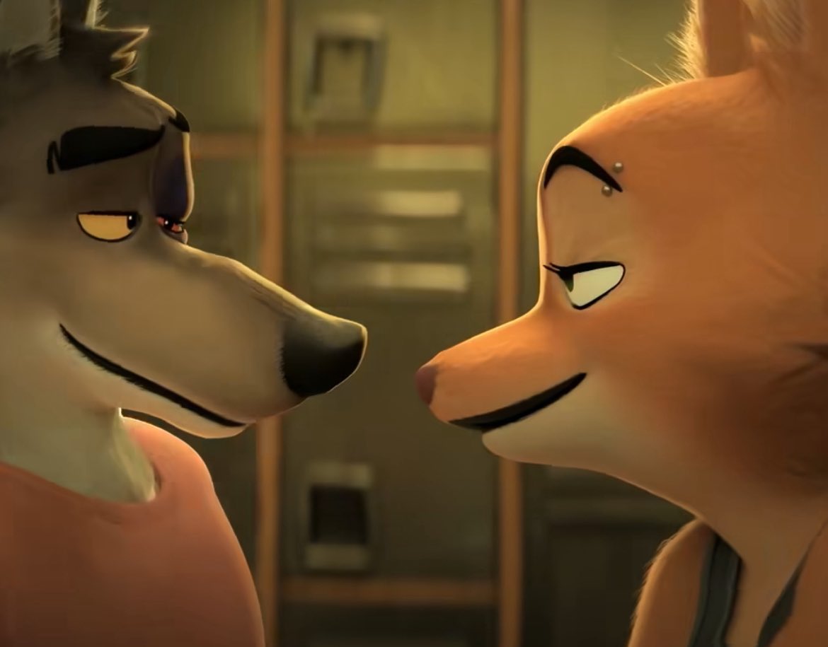 kerr_athan's tweet image. Diane and Wolf are so cute together!