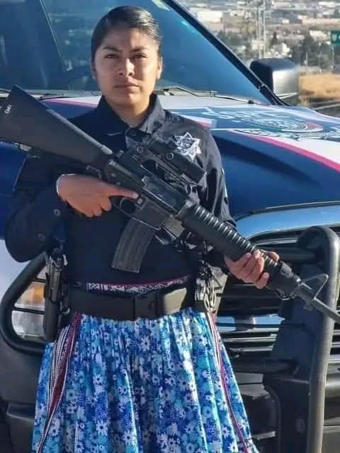 First Female Police Officer Of The Raramuri Indigenous Community,,…