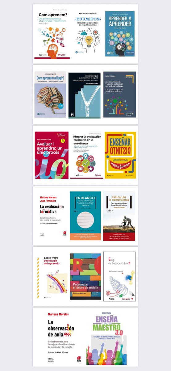 Ieeeep! Què tal les vacances? Et passo bibliografia molt variada sobre diferents aspectes de l’educació per aquest estiu que a mi m’ha servit per construir-me com a mestre en els darres anys.
Si vols un dia quedem (X no seria el millor escenari per debatre) i confrontem idees.