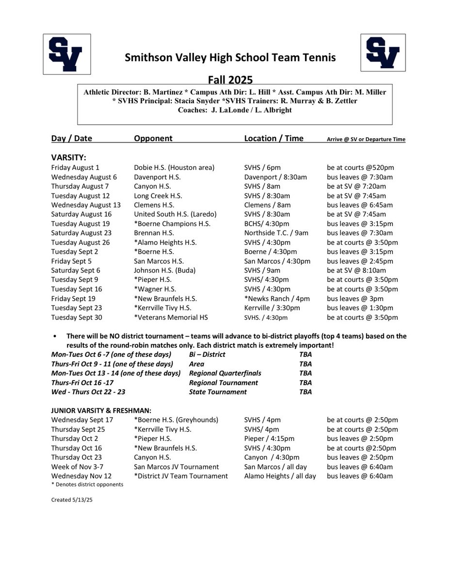 Ranger tennis season is right around the corner! Our athletes have been training all summer and are ready to hit the courts against Dobie at our first Fall match. Hope to see each of you out to cheer on a Ranger WIN 🎾🎾🎾 #wereback #tennis #fallball #ace