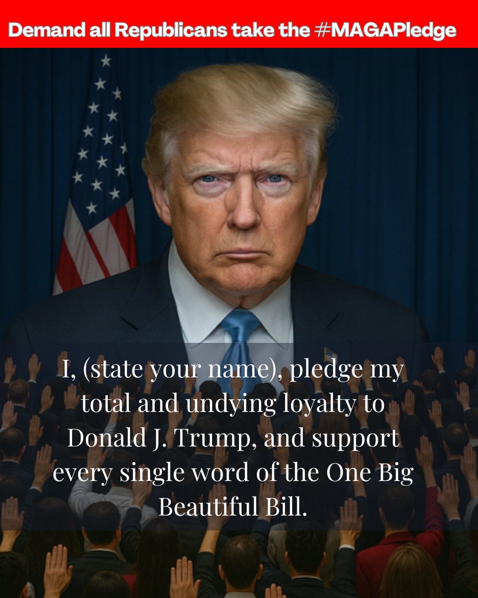 #MAGA nation: Demand that all Illinois Republican candidates for public office record themselves raising their right hands and taking the #MAGAPledge. Make sure they post the video to social media. Fight for <a href="/realDonaldTrump/">Donald J. Trump</a>! Don't let even one #RINO out of the <a href="/ILGOP/">IL Republican Party</a> primary.