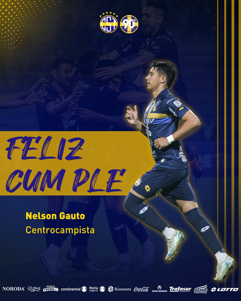 CST_1935's tweet image. 🎂⚽ ¡𝗙𝗲𝗹𝗶𝘇 𝗰𝘂𝗺𝗽𝗹𝗲, 𝗡𝗲𝗹𝘀𝗼𝗻!
Corazón del medio 💙💛 y autor del gol que hizo vibrar al barrio anoche 🔥
Gracias por defender estos colores con tanta pasión.
¡Que sea un gran día, Nelson! 🙌
#VamosTriki #ElClubDeTodos 🟡🔵