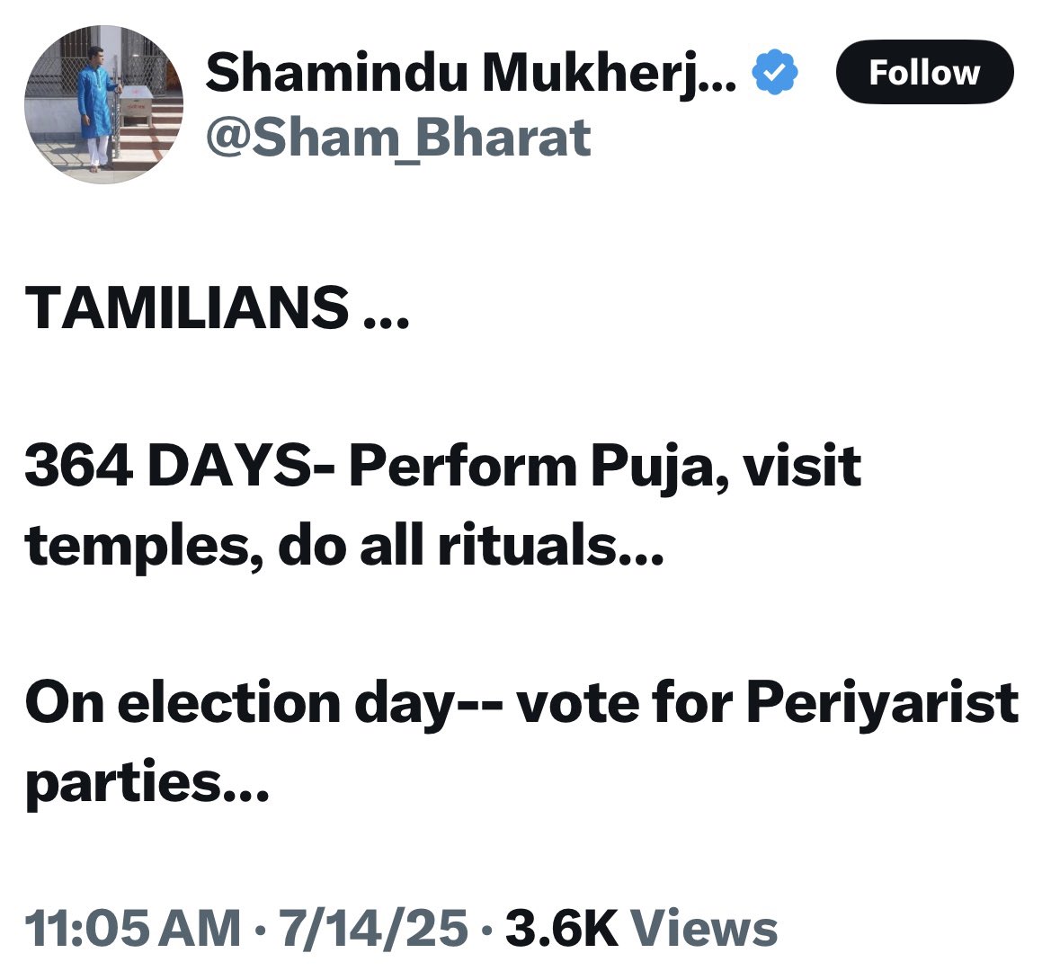 It just proves the point that it is not about ideology at all…

It is mostly about lack of choice as both DS parties (DMK &amp; AIADMK) dominate political landscape and are cut throat in decimating competition. Therefore public not getting any choice. It’s a fixed match between to
