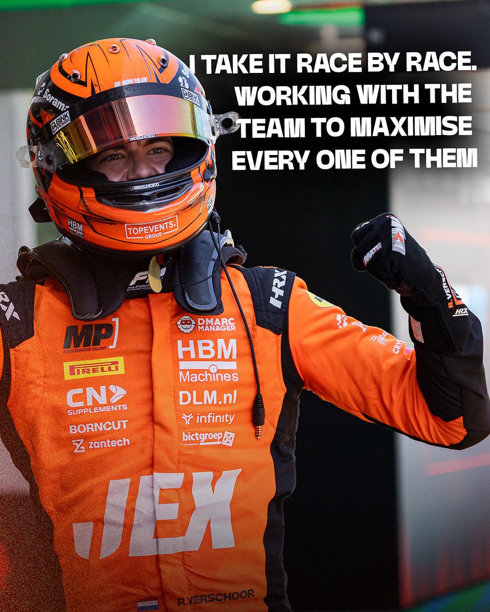 OfficialMPteam's tweet image. Midway through the season. 3 wins. 1 goal. 🧡
Verschoor reflects on his lead, the battles ahead, and what makes the difference in F2.
📖 Full mid-season breakdown now live on our site.
mpmotorsport.com/news/verschoor…
#F2 #MPMotorsport #AcceleratingTalent
