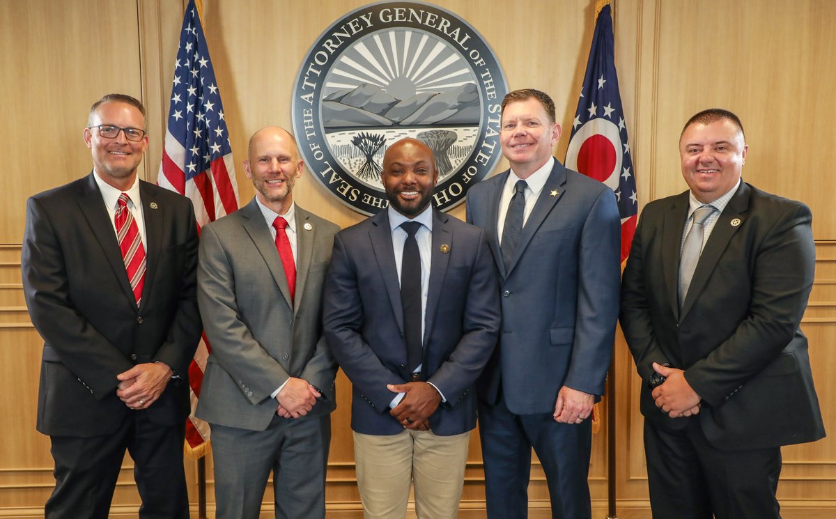 OhioAG's tweet image. Darien Spann was sworn in as a Special Agent for BCI this morning. Congratulations to him on this new role in law enforcement!