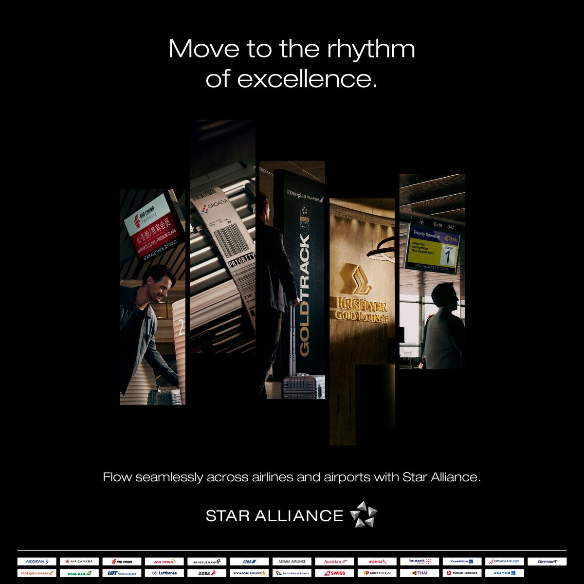 flysaa's tweet image. From booking to check-in, from lounge access to loyalty, every moment is connected seamlessly by a shared purpose and consistent beat — across airlines and airports.
That is how @staralliance creates effortless journeys that flow to the Rhythm of Excellence.