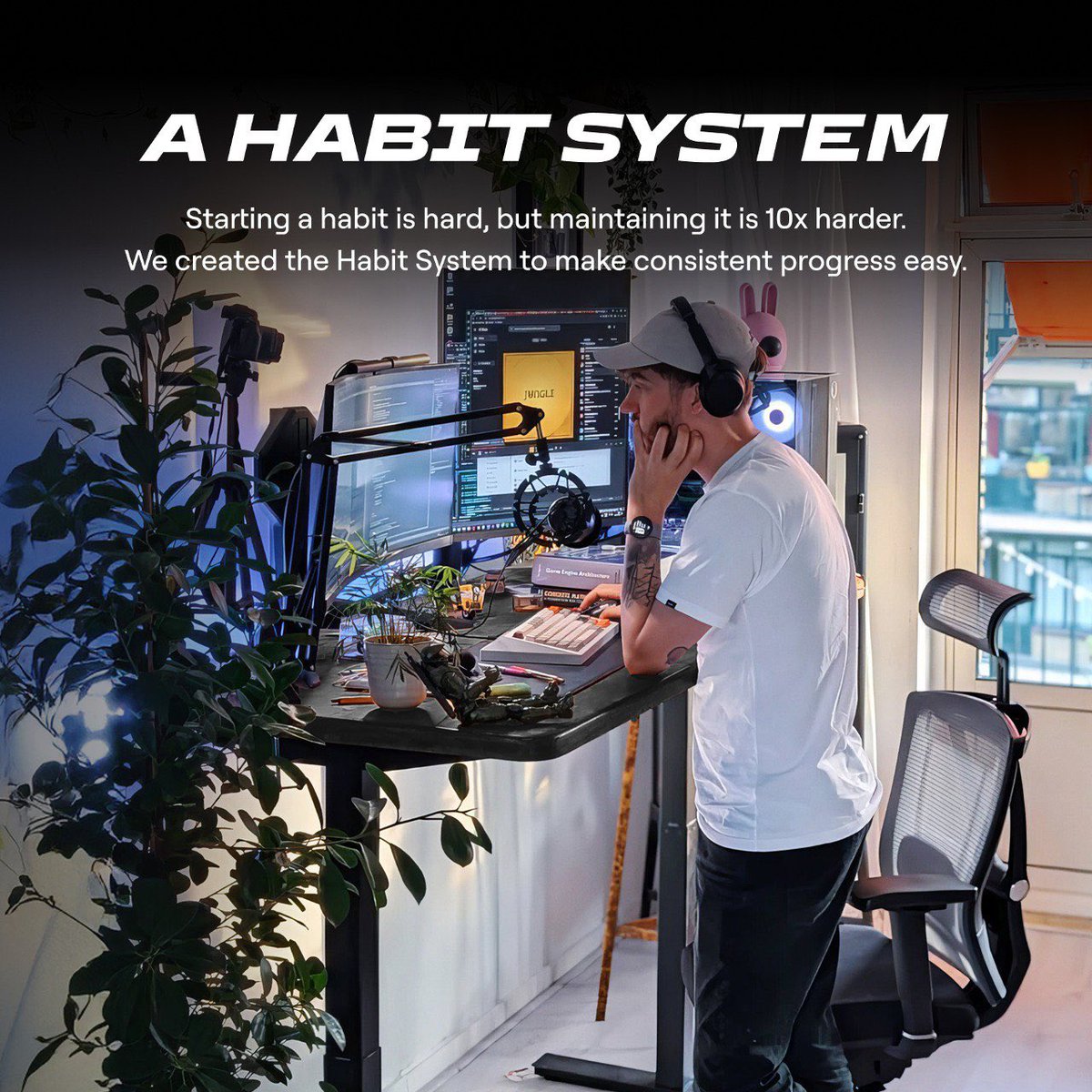 autonomous_labs's tweet image. Maintaining a habit is 10x harder than starting it. That's why we created the Habit System to help you build lasting habits with ergonomic tools.
Meet Habit #1 - Stand, the tiny device that rewards your consistent standing.
Here's how to form your standing habit with Stand: 🧵