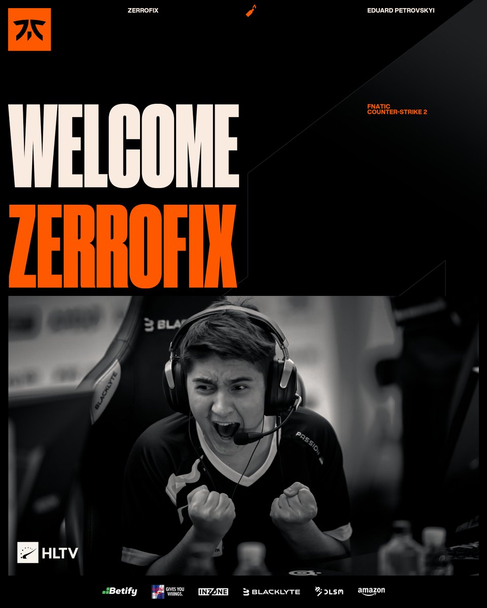FNATICCS2's tweet image. Welcome to @zeRRoFIX who will be standing in for us for the ESL Pro League Season 22 Europe Closed Qualifier. We’re looking forward to seeing him on the server later today at 20:00 CEST vs ESC!