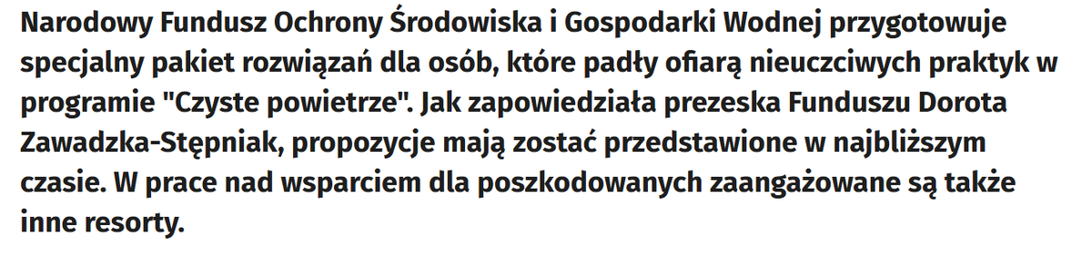 Z dzisiejszej konferencji prasowej Narodowego Funduszu Ochrony Środowiska dowiedzieliśmy się, że:

➡️NFOŚ nie ma pomysłu jak pomóc oszukanym beneficjentom w programie Czyste Powietrze (myślałem, że dziś NFOŚ zaprezentuje rozwiązania a nie będzie mówił o tym, że "pracuje" nad