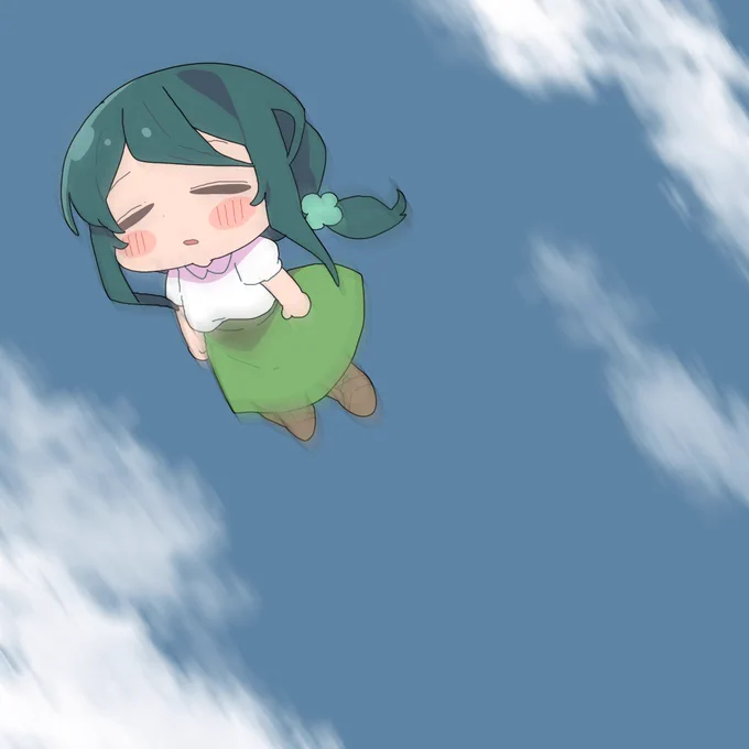 毎日澄ねぇ79日目 澄ねぇのショートでついに空飛んでるのを認めた記念の絵 #毎日澄ねぇ2025