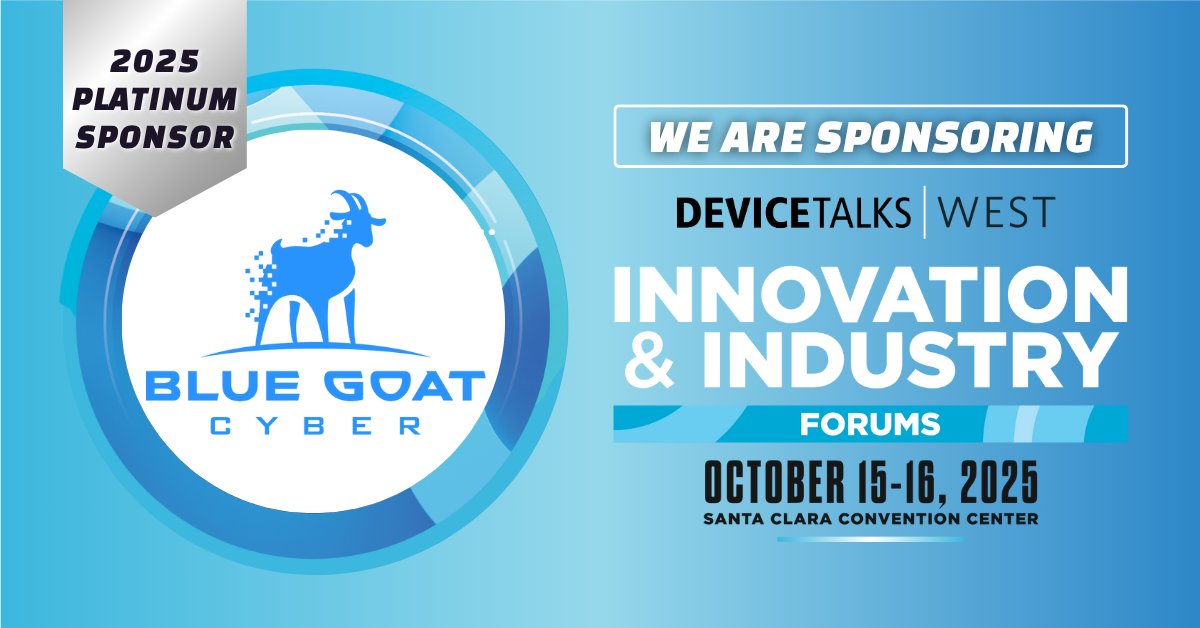Ironracer's tweet image. I’m excited to announce that Blue Goat Cyber is sponsoring DeviceTalks West 2025! 🎯 Come say hi at Booth 205. Let’s build a safer future for patients and a stronger path forward for your tech.
#DeviceTalksWest #MedTechSecurity #FDACompliance   #MedicalDeviceCybersecurity
