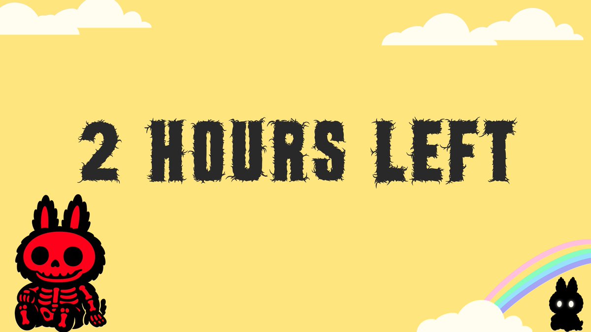 labubunft_'s tweet image. 2 hours left! 💥

We have added a lot of wallets from replies and rewarded the real ones! 🫶

WL Mint Time: 3:00pm UTC
Public Mint Time: 3:30pm UTC

Turn on notis or you will miss out! 🔔

Let’s SEND IT! ☄️