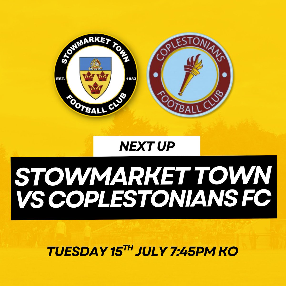 TUESDAY NIGHT UNDER THE LIGHTS

Big shout to everyone who’s backed us so far this pre-season, it means a lot.

If you’ve not made it down yet, here’s your chance. Another home fixture at Greens Meadow, and the boys are ready to go again.

📅 Tuesday 15th July
🆚 Coplestonians FC