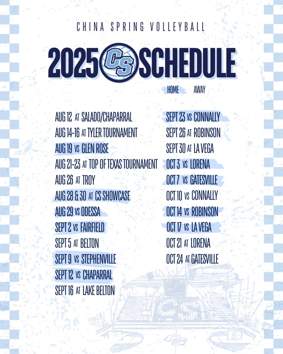 ChinaSpringVB's tweet photo. The 2025 China Spring Volleyball Schedule 📆 https://t.co/sn1Jq6USjT