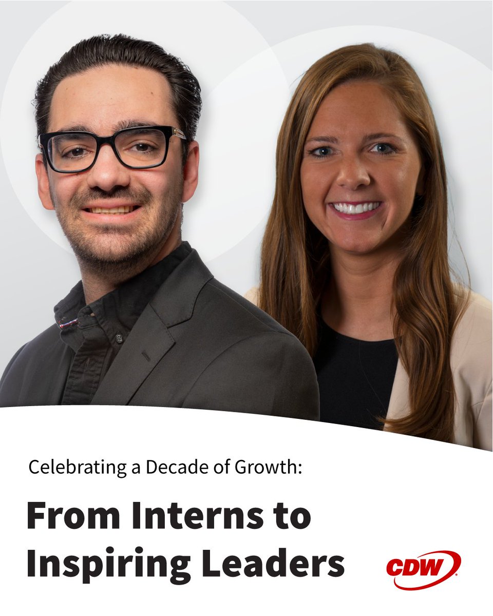 CDW Corporation (@cdwcorp) on Twitter photo How has it been ten years since our inaugural #CDWInterns class? 😲
Find out how those experiences helped Sales Managers Rose Schember and Anthony Temes to go from 2015 interns to their current roles at CDW. cdw.social/4kxvwlb
#LifeAtCDW #ProfessionalDevelopment How has it been ten years since our inaugural #CDWInterns class? 😲
Find out how those experiences helped Sales Managers Rose Schember and Anthony Temes to go from 2015 interns to their current roles at CDW. cdw.social/4kxvwlb
#LifeAtCDW #ProfessionalDevelopment