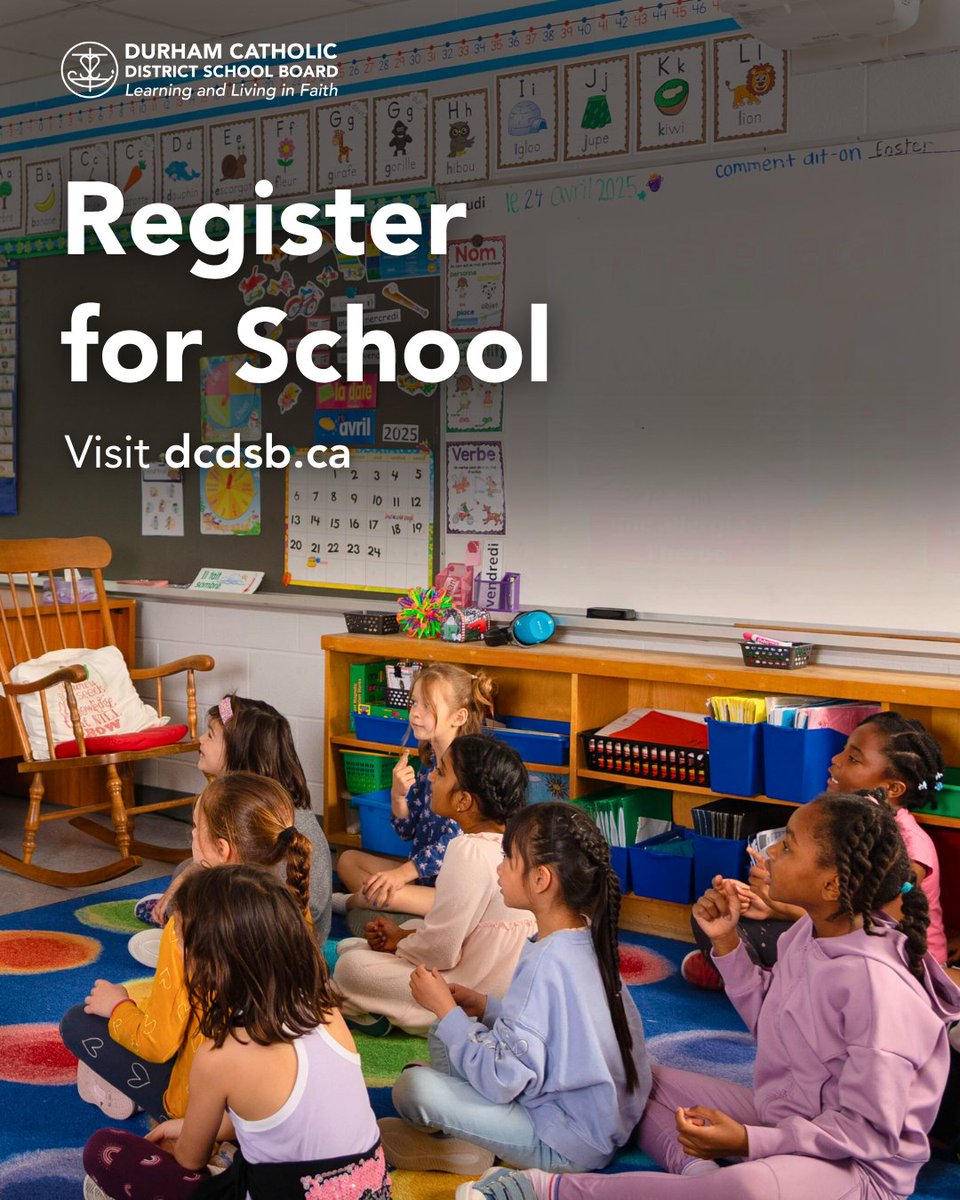 DurhamCatholic's tweet image. Register your child for the 2025-2026 school year!
Visit dcdsb.ca/Register to enrol your child through the online application process.