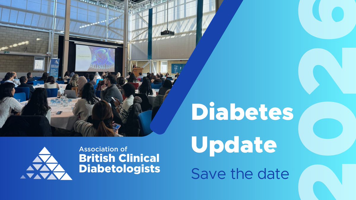 The Diabetes Update 2026 will cover the full diabetes training curriculum and provide the latest updates in clinical practice. 

Mark your calendars: 28th–30th January. 📅✅

Registration opens soon: ow.ly/hiyj50VUUc6