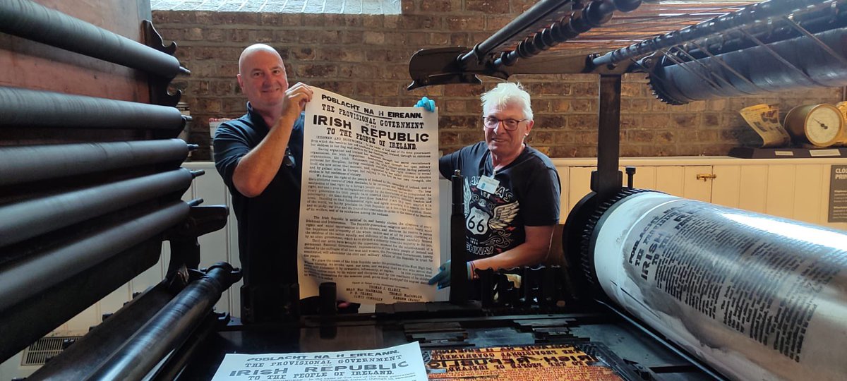 Join us for a “Revolution in Print” on Sunday 31 August and discover the craft behind the Proclamation. 

Today, we’re print testing a new plate for this special August Craft Month event! 

For info &amp; bookings see nationalprintmuseum.ie/whats-on/revol…

#AugustCraftMonth2025 #MakeSeeBuy