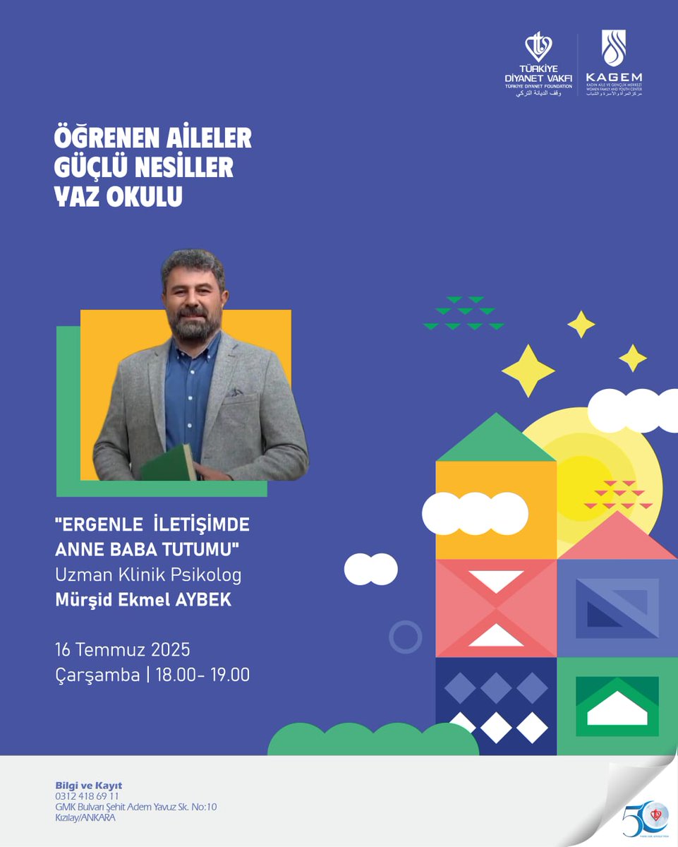Velilerimize özel "Ergenlerle İletişimde Anne Baba Tutumu" Semineri, Uzman Klinik Psikolog Mürşid Ekmel AYBEK'in sunumu ile TDV KAGEM Ortaokul Yaz Okulunda!

Güçlü Aileler Güçlü Nesiller..