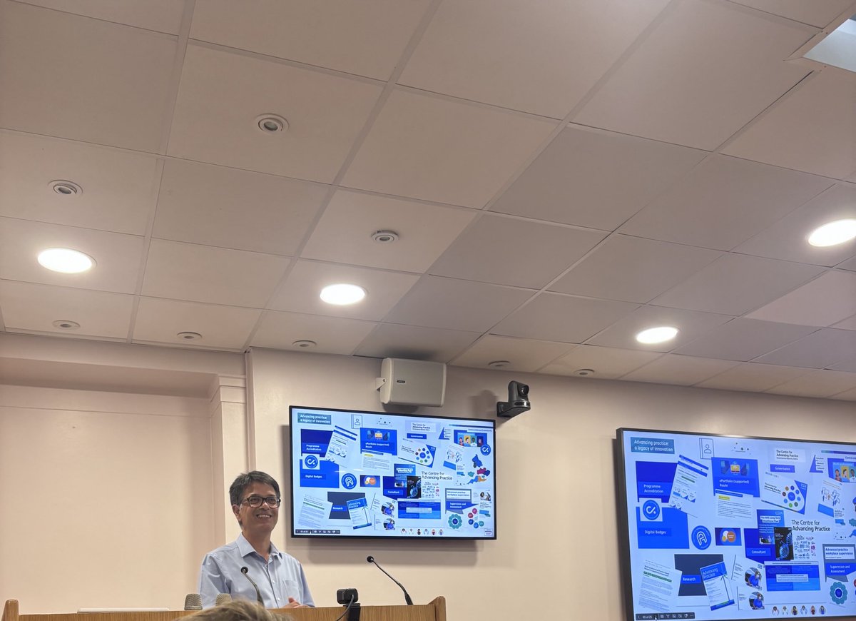 LeenaAnthony10's tweet photo. Professor Julian Barrett - Centre for advancing practice - informative talk on the pillars of advancing practice 
# imperial advancing practice conference 2025 
⁦@AbbyHarperPayne⁩ ⁦@oliviamolloy1⁩ ⁦@ImperialNHS⁩ https://t.co/9AcCDuw0uY