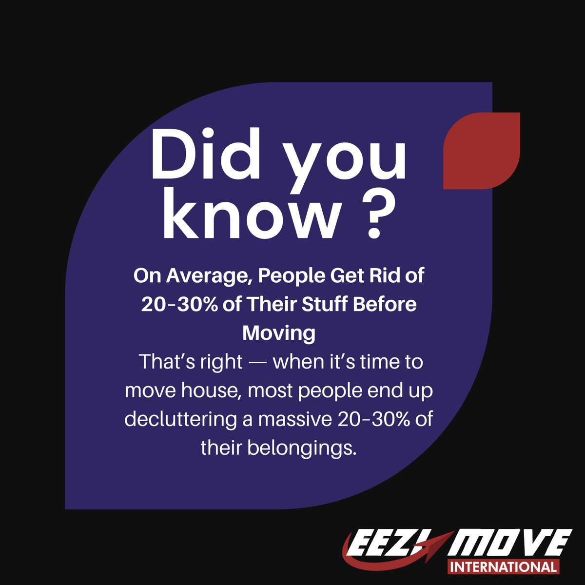 Eezi_Move_'s tweet image. Turns out, packing boxes makes you realise how much stuff you’ve been hanging onto “just in case.” Moving is the perfect excuse to clear out the clutter and start fresh in your new space.

#MovingFacts #EeziMoveSA #DeclutterBeforeYouMove #MoveSmartWithEeziMove