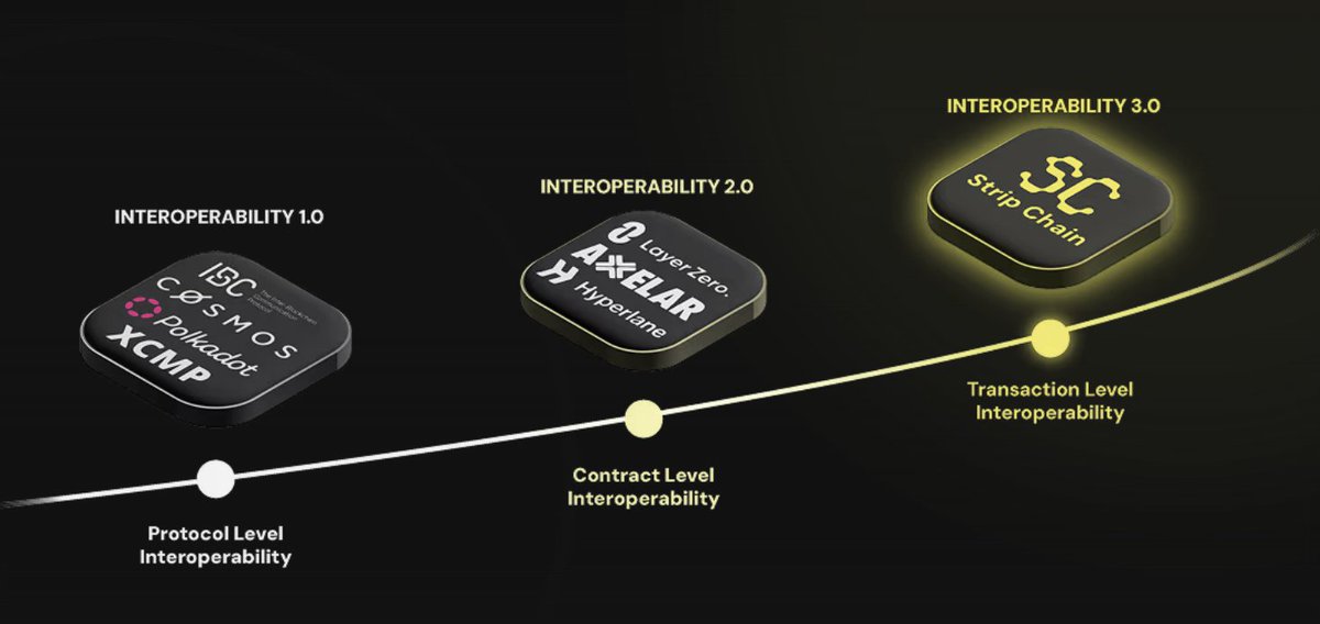 StripChain is the first interoperability protocol that connects both data and assets at scale for both EVM and non-EVM blockchains.

It works by: -

Connecting blockchains  - via -
StripVM (unified execution layer),
_______

Connecting liquidity - via -
StripDex (universal