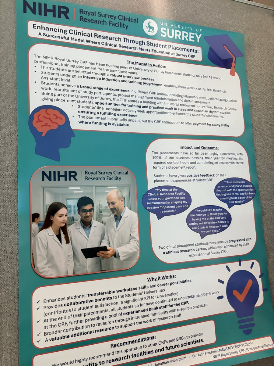 LinzyWolloff's tweet image. Some excellent posters @NIHRresearch #CRFBRC25 🖼️ with themes of workforce, undergraduate education and science communication 🧐 Ideas to take back to @LeicResearch #NIHRLeicesterBRC