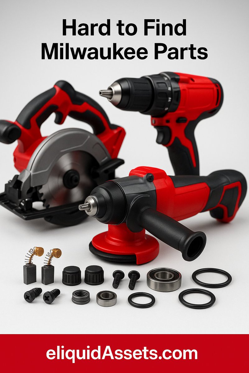eLiquidAssets's tweet image. Need a rare part for your Milwaukee power tool? We&apos;ve got the hard-to-find components pros and DIYers rely on. Fast 1-business-day shipping. Search your model at eliquidassets.com.  

#MilwaukeeTools #PowerToolRepair #ToolParts #DIYRepair #eliquidassets