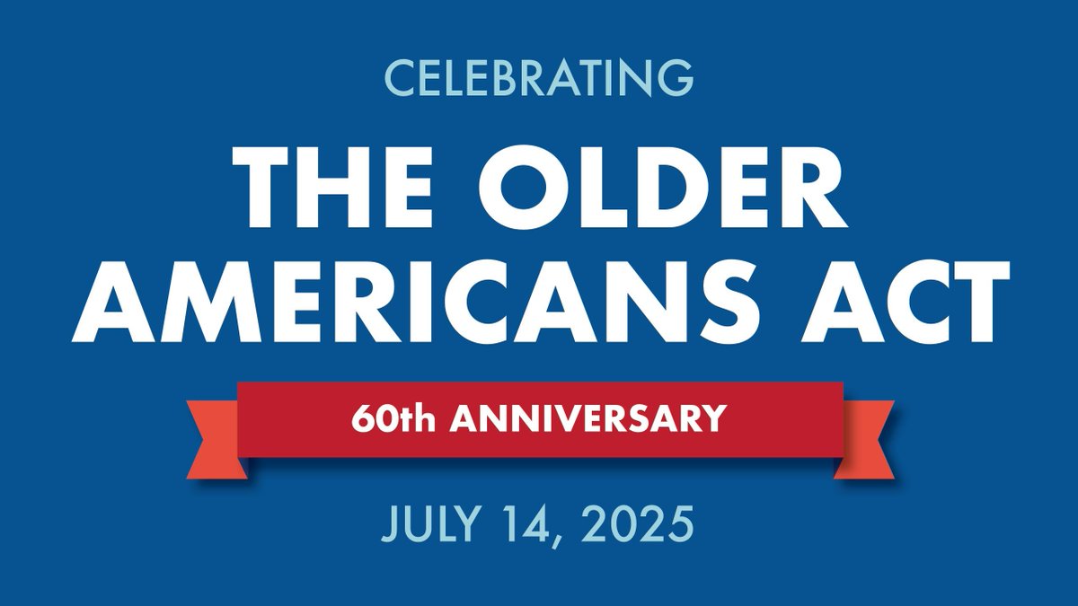 ACLgov's tweet image. On this day in 1965, the Older Americans Act was signed, launching a national commitment to help people age w/ dignity, independence & good health. The #OAA powers local services like meals, transportation, caregiver support, elder justice & more.
acl.gov/news-and-event…
#OAA60