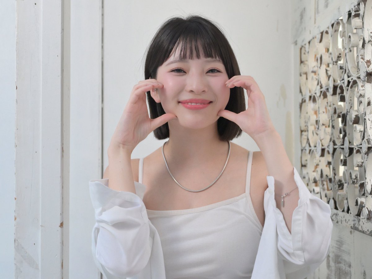 draftone21's tweet image. Studio Debbie’s《1》
決めポーズ ”ハートで顔をサンド&quot;
ちさちゃん 
@chiiyan_photomo
#PHOTOMO撮影会