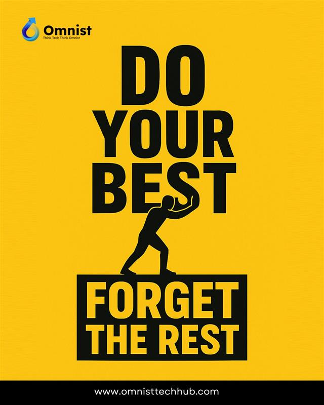 💪 Do your best, forget the rest!
A new week, a new opportunity to push your limits and focus on what truly matters.
Let your actions speak louder than your excuses.
#ThinkTechThinkOmnist
🌐 omnisttechhub.com

#MondayMotivation #DoYourBest #ForgetTheRest #MotivationMonday