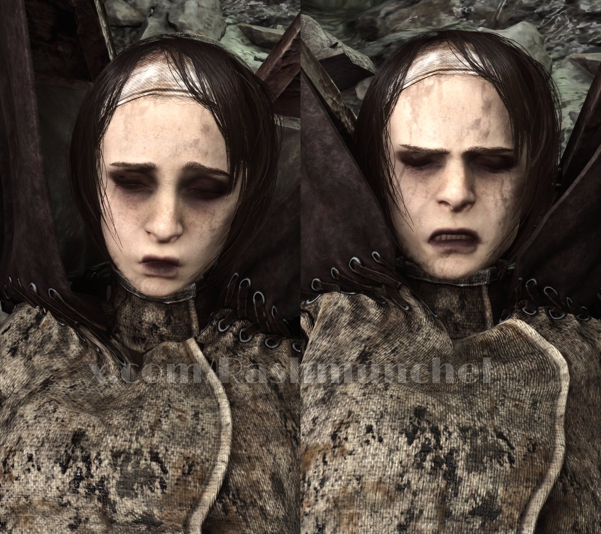 Rashmunchel's tweet image. Bet you didn't know the final boss blows a little kiss when she falls to the ground.
#silenthill #silenthill2 #silenthill2remake