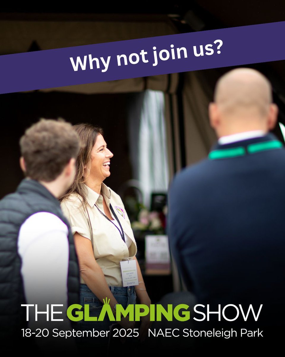 Glamping suppliers – your buyers are coming this September! 🏕️

Showcase your brand at the UK’s only dedicated outdoor hospitality trade event.

💼 Book now: theglampingshow.com/exhibit-at-the…

📩 dan.w@theglampingshow.com
📞 07958 030785

#GlampingBusiness #MeetTheBuyers #TheGlampingShow
